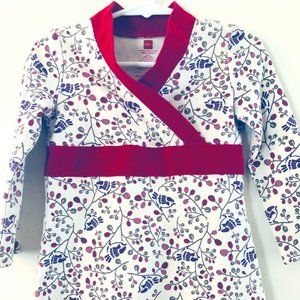Tea Collection Masako Wrap Dress Size 3 Birds